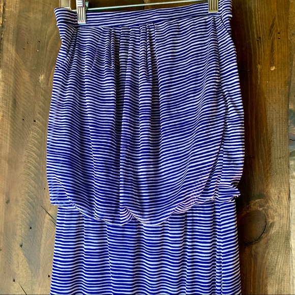 **SOLD** Blue/white striped beach dress /coverup ❤️ - Picture 9 of 10